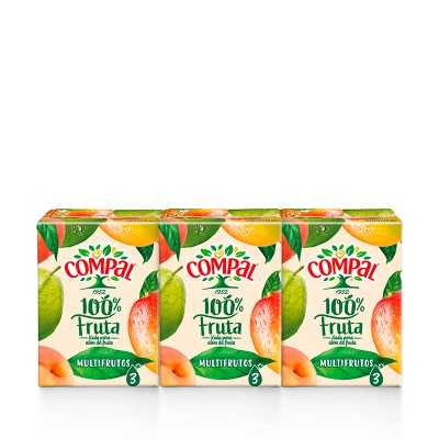 Compal 100% Multifruit Juice 3X0.20L
